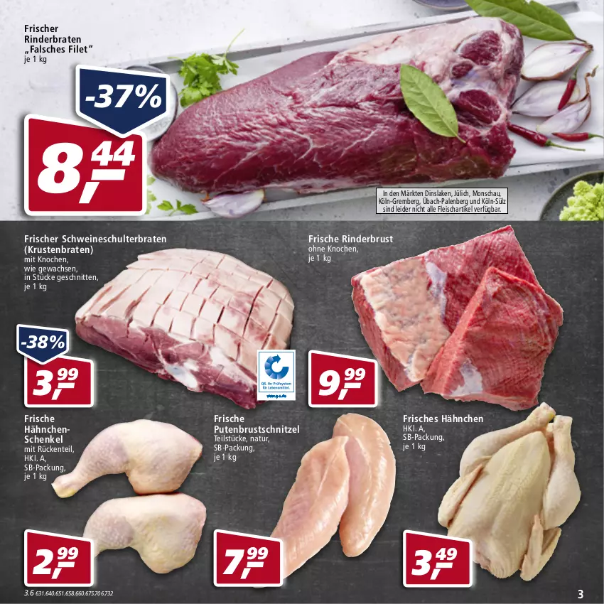 Aktueller Prospekt Real - Real Handzettel - von 03.01 bis 08.01.2022 - strona 3 - produkty: braten, eis, ente, Falsches Filet, filet, fleisch, Frische Hähnchen, hähnchenschenkel, henkel, krustenbraten, natur, pute, putenbrust, rind, rinder, rinderbraten, schenkel, schnitten, schnitzel, schwein, schweine, Ti, wein, weine