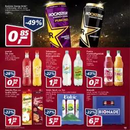 Gazetka promocyjna Real - Real Handzettel - Gazetka - ważna od 08.01 do 08.01.2022 - strona 19 - produkty: amecke, bio, bionade, drink, eis, energy drink, flasche, frucht, fruchtsaft, fruchtsaftgetränk, getränk, getränke, granini, granini die limo, limo, punica, reis, Rockstar, saft, säfte, schweppes, tee, Ti, volvic