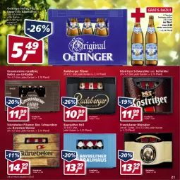 Gazetka promocyjna Real - Real Handzettel - Gazetka - ważna od 08.01 do 08.01.2022 - strona 21 - produkty: alkohol, Berger, bier, eis, elle, flasche, franziskaner, grevensteiner, kellerbier, köstritzer, oettinger, pils, pilsener, pilsner, radeberger, radeberger pilsner, radler, reis, steiner, störtebeker, Ti, weissbier