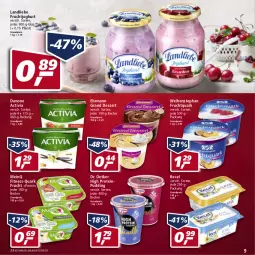 Gazetka promocyjna Real - Real Handzettel - Gazetka - ważna od 08.01 do 08.01.2022 - strona 9 - produkty: activia, becel, Becher, danone, danone activia, dessert, Dr. Oetker, ehrmann, Ehrmann Grand Dessert, eis, frucht, fruchtjoghurt, Fruchtquark, joghur, joghurt, landliebe, pudding, quark, reis, Ti, weihenstephan