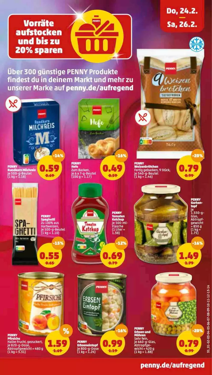 Aktueller Prospekt Penny - Prospekte - von 21.02 bis 26.02.2022 - strona 35 - produkty: erde, frucht, geback, gurke, gurken, ketchup, Ti, topf, zucker