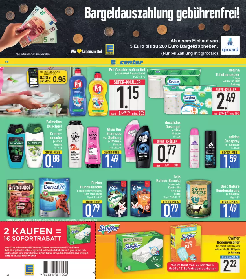 Aktueller Prospekt E Center - Angebote der Woche - von 15.08 bis 20.08.2022 - strona 16 - produkty: pril, Ti