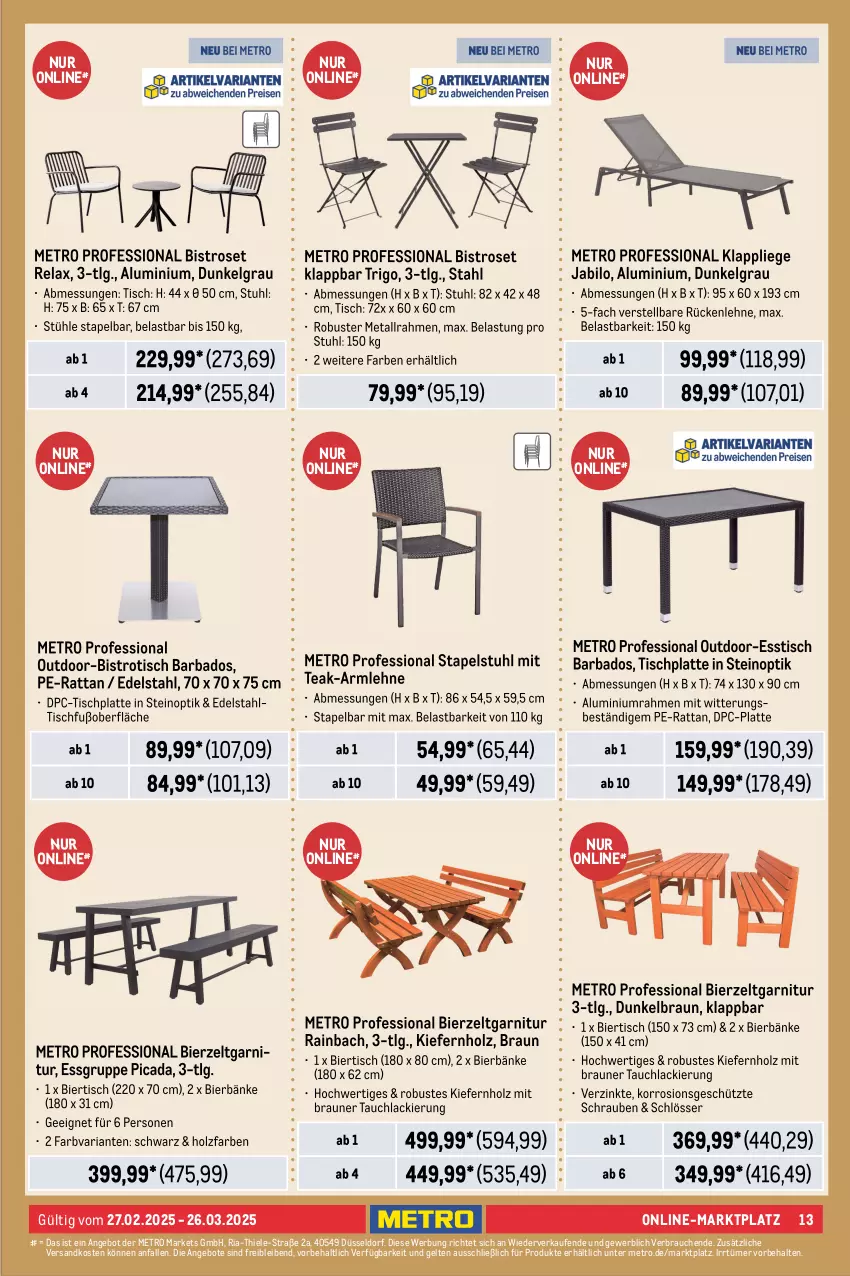Aktueller Prospekt Metro - Outdoor für Profis - von 27.02 bis 26.03.2025 - strona 13 - produkty: Metro, Ti