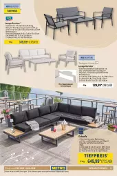 Gazetka promocyjna Metro - Outdoor für Profis - Gazetka - ważna od 26.03 do 26.03.2025 - strona 11 - produkty: eis, elle, garnitur, glasplatte, HP, kissen, latte, LG, Metro, möbel, reis, Rückenkissen, sessel, Sofa, Ti, tiefpreis, tisch, tischplatte