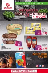 Gazetka promocyjna Selgros - Food - Gazetka - ważna od 19.07 do 19.07.2023 - strona 1 - produkty: ananas, angebot, angebote, beste butter, butter, cremissimo, frau antje, grill, ketchup, langnese, salomon, Schal, Schale, sim