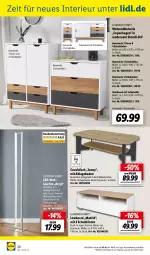 Gazetka promocyjna Lidl - Aktuelle Onlineshop-Highlights - Gazetka - ważna od 28.02 do 28.02.2023 - strona 20 - produkty: Couch, couchtisch, dimmer, kommode, led-stehleuchte, Leuchte, leuchtmittel, lowboard, möbel, Mode, ndk, rum, schubladen, sideboard, stehleuchte, Ti, tisch, ZTE