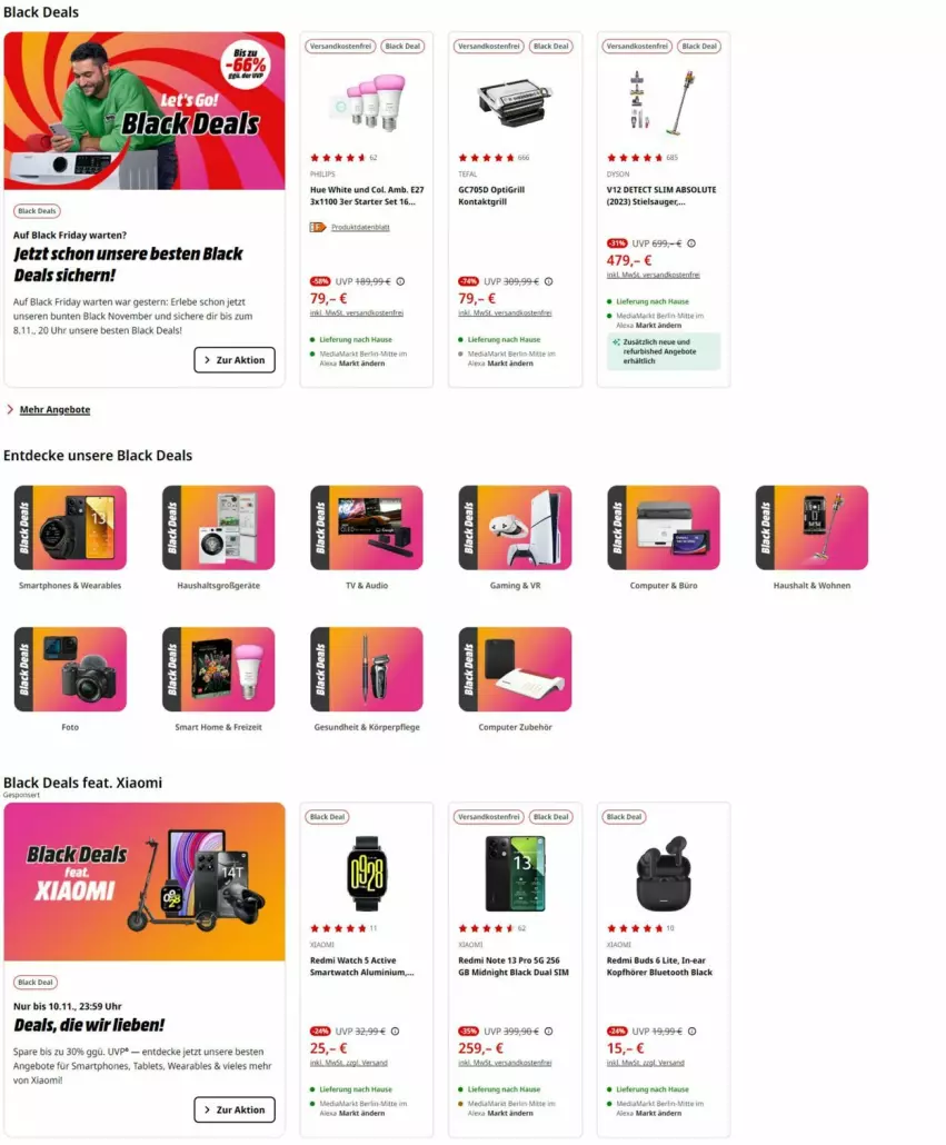 Aktueller Prospekt Media Markt - Prospekte - von 04.11 bis 25.11.2024 - strona 1 - produkty: angebot, angebote, computer, decke, Dual SIM, friday, Germ, Gesundheit, grill, kontaktgrill, körperpflege, lack, ndk, pute, sim, smartphone, smartphones, Stielsauger, tablet, Tablets, Ti, uhr