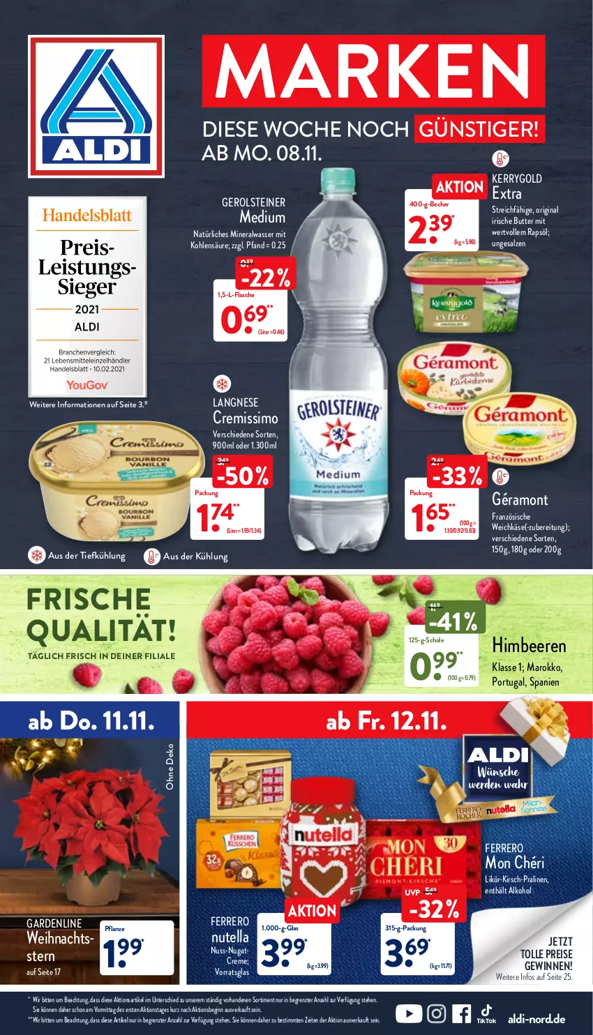 Aktueller Prospekt Aldi Nord - Aldi-Vorschau - von 08.11 bis 13.11.2021 - strona 1