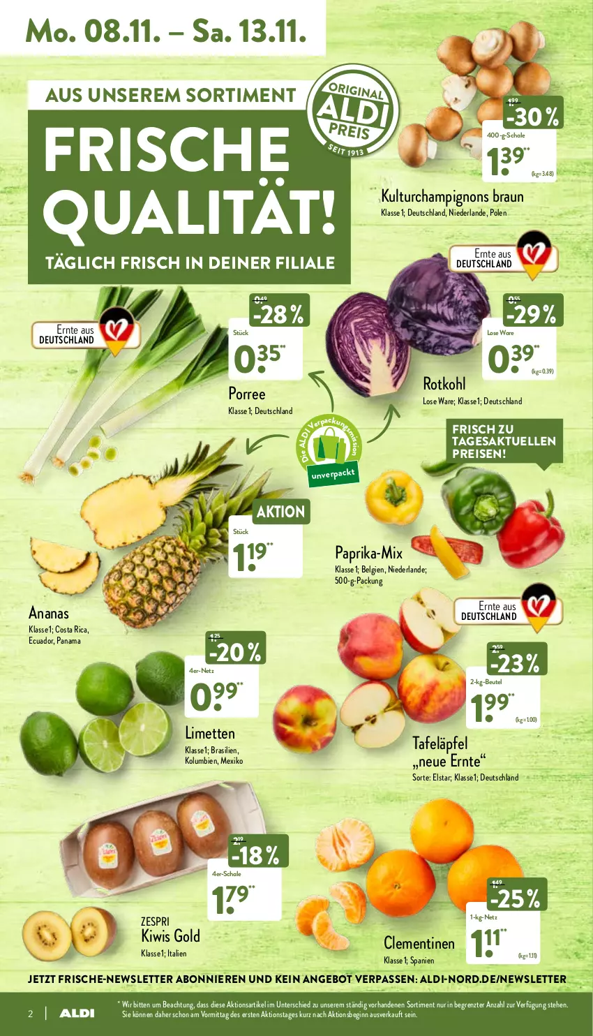 Aktueller Prospekt Aldi Nord - Aldi-Vorschau - von 08.11 bis 13.11.2021 - strona 2