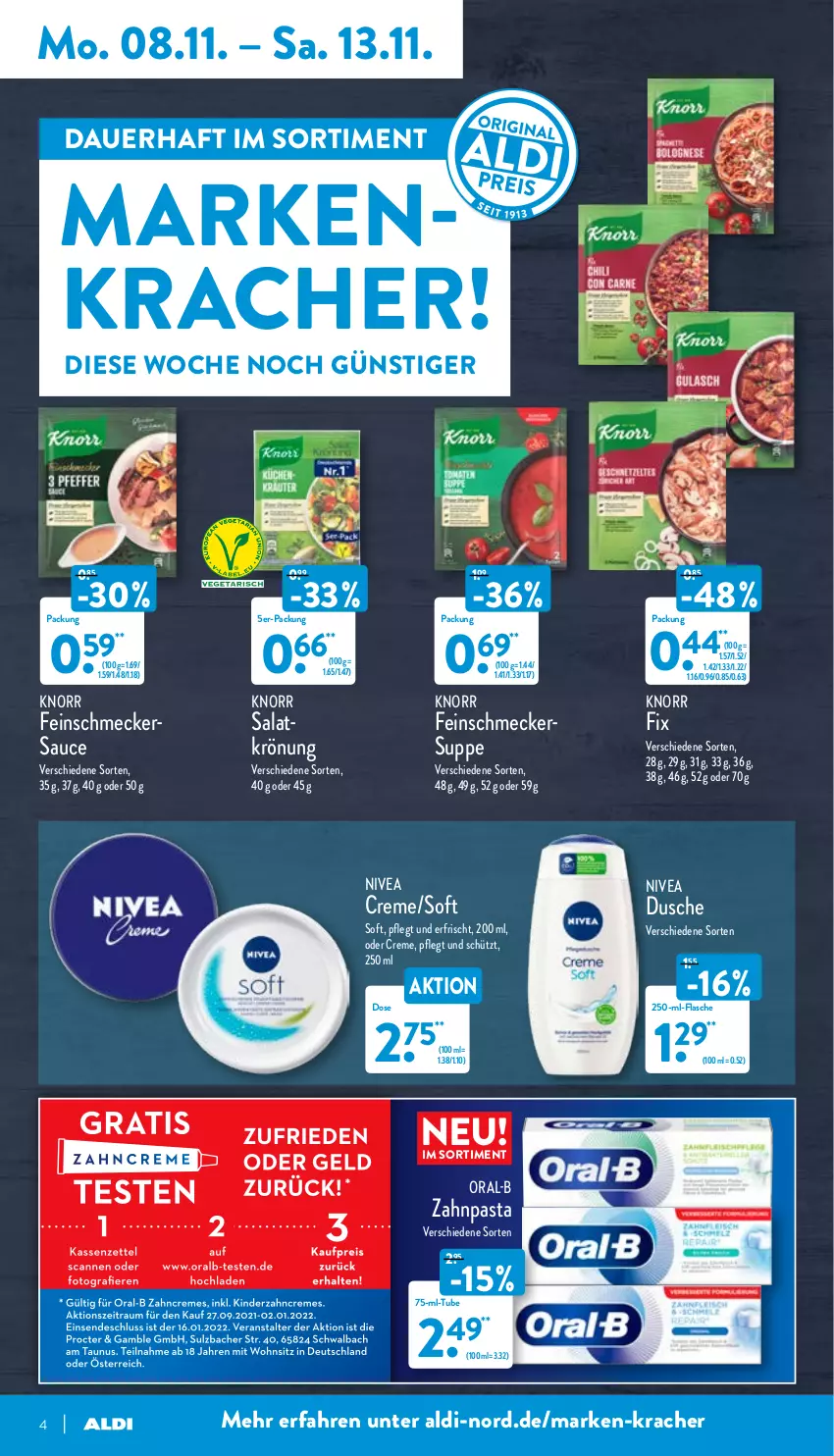 Aktueller Prospekt Aldi Nord - Aldi-Vorschau - von 08.11 bis 13.11.2021 - strona 4