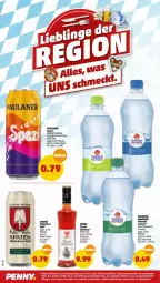 Gazetka promocyjna Penny - Prospekte - Gazetka - ważna od 13.08 do 13.08.2022 - strona 18 - produkty: brunnen, cola, eis, flasche, LG, limo, limonade, orange, orangen, Paula, paulaner, reis, Spaten, Spezi, Ti, wasser, ZTE