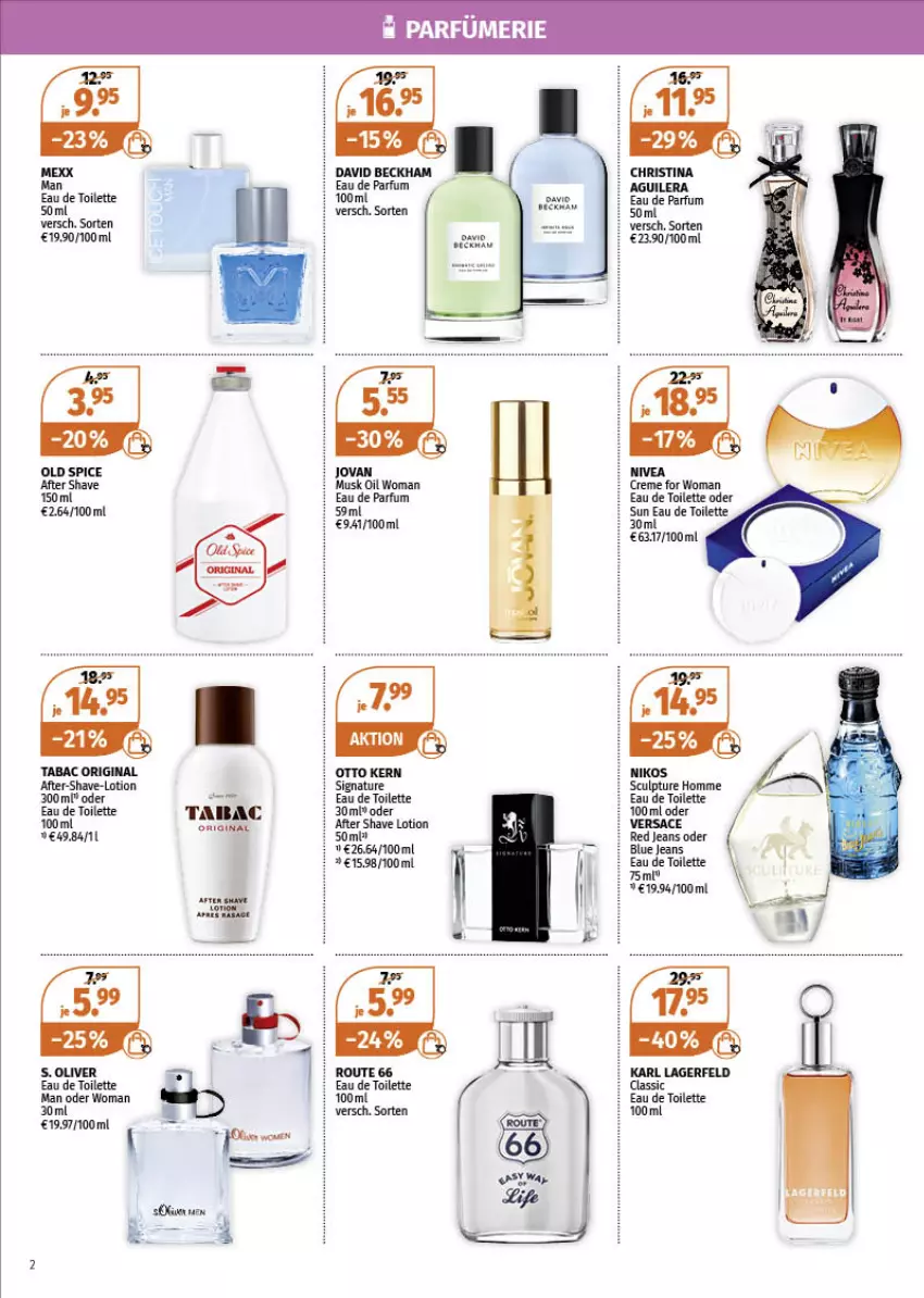 Aktueller Prospekt Mueller - Müller Prospekt - von 03.01 bis 08.01.2022 - strona 2 - produkty: after shave, creme, Eau de parfum, eau de toilette, eau de toilette 100 ml, eau de toilette 50 ml, gin, jeans, Lotion, natur, nivea, Old Spice, olive, parfum, S. Oliver, sac, Ti, Versace