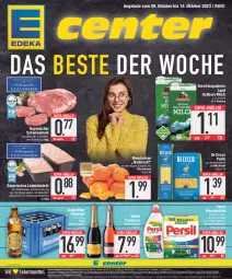 Gazetka promocyjna Edeka - Angebote der Woche - Gazetka - ważna od 14.10 do 14.10.2023 - strona 1 - produkty: angebot, angebote, Augustiner Edelstoff, beutel, De Cecco, deka, ecco, eis, flasche, haltbare milch, hartweizen, lebensmittel, leberkäs, LG, mac, mandarine, mandarinen, milch, pasta, persil, persil waschmittel, prosecco, reis, Schal, Schale, schwein, schweine, super-knüller, Ti, valdo, waschmittel, wein, weine, ZTE