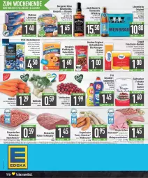 Gazetka promocyjna Edeka - Angebote der Woche - Gazetka - ważna od 14.10 do 14.10.2023 - strona 20 - produkty: bavaria blu, Becher, beere, beeren, bergader, beutel, bio, brezel, curry, eier, eis, flasche, fleisch, früchte, gaggli, geschirr, geschirrspülmittel, gin, hackfleisch, hartweizen, heidelbeere, heidelbeeren, henglein, huober, jack daniel, Käse, knacker, kohlrabi, Ländertee, lebensmittel, merl, Meßmer, möhren, nudel, nudeln, obazda, pril, reis, Ria, schinken, schwein, schweine, Schweinehackfleisch, spülmittel, südzucker, tafelspitz, tafeltrauben, tee, tennessee whiskey, Ti, tisch, trauben, wein, weine, whiskey, Wild, wurst, ZTE, zucker