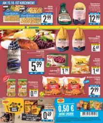 Gazetka promocyjna Edeka - Angebote der Woche - Gazetka - ważna od 14.10 do 14.10.2023 - strona 9 - produkty: apfel, beutel, Brei, champignon, champignons, coupon, eier, eis, ente, Gänsebrust, Gänsekeulen, gin, hafer, iglo, Kette, Kroketten, maggi, maggi fix, mccain, reis, rotkohl, settele, super-knüller, Ti, ZTE