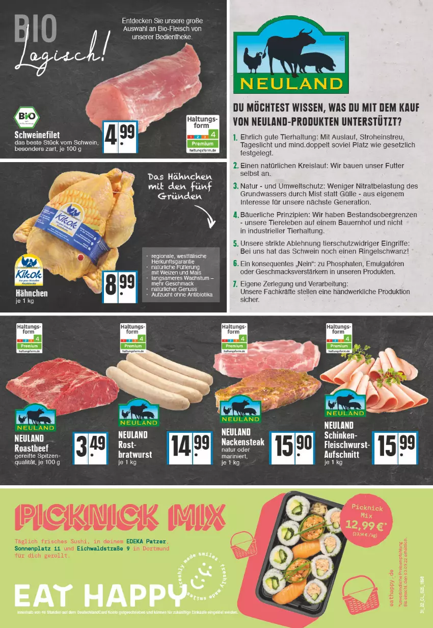 Aktueller Prospekt Edeka - Angebote der Woche - von 01.08 bis 06.08.2022 - strona 25 - produkty: auer, Bau, Bauer, bio, decke, eis, elle, ente, fleisch, LG, mac, mais, natur, nuss, reis, rel, ring, schwein, Ti, Tiere, wasser, wein