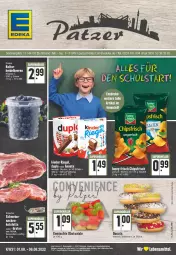 Gazetka promocyjna Edeka - Angebote der Woche - Gazetka - ważna od 06.08 do 06.08.2022 - strona 1 - produkty: beutel, deka, eis, ente, Kinder, kinder riegel, kotelett, lebensmittel, obst, riegel, saft, salat, salate, tee, Ti, uhr