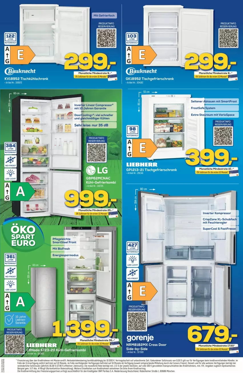 Aktueller Prospekt Euronics - Prospekte - von 31.05 bis 07.06.2023 - strona 9 - produkty: arlo, eier, eimer, eis, elle, gefrierfach, gorenje, kompressor, LG, tee, Ti