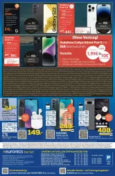 Gazetka promocyjna Euronics - Prospekte - Gazetka - ważna od 07.06 do 07.06.2023 - strona 10 - produkty: allnet flat, angebot, angebote, Apple, apple iphone, elle, Handy, iphone, microsd, microsdxc, Samsung, samsung galaxy, Samsung Galaxy S, tee, telefon, Ti, torte, uhr, vita, vodafone, Zelt