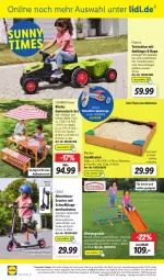 Gazetka promocyjna Lidl - Wochen-Highlights im Onlineshop - Gazetka - ważna od 18.06 do 18.06.2023 - strona 2 - produkty: angebot, angebote, Anhänger, crivit, decke, dell, eis, elle, erde, Garten, gartentisch, Holz, Kinder, Mode, ndk, reis, rel, rum, Sandkasten, Schal, Schale, scooter, sonnenschirm, spielzeug, Spritzschutz, telefon, Ti, tisch, uhr