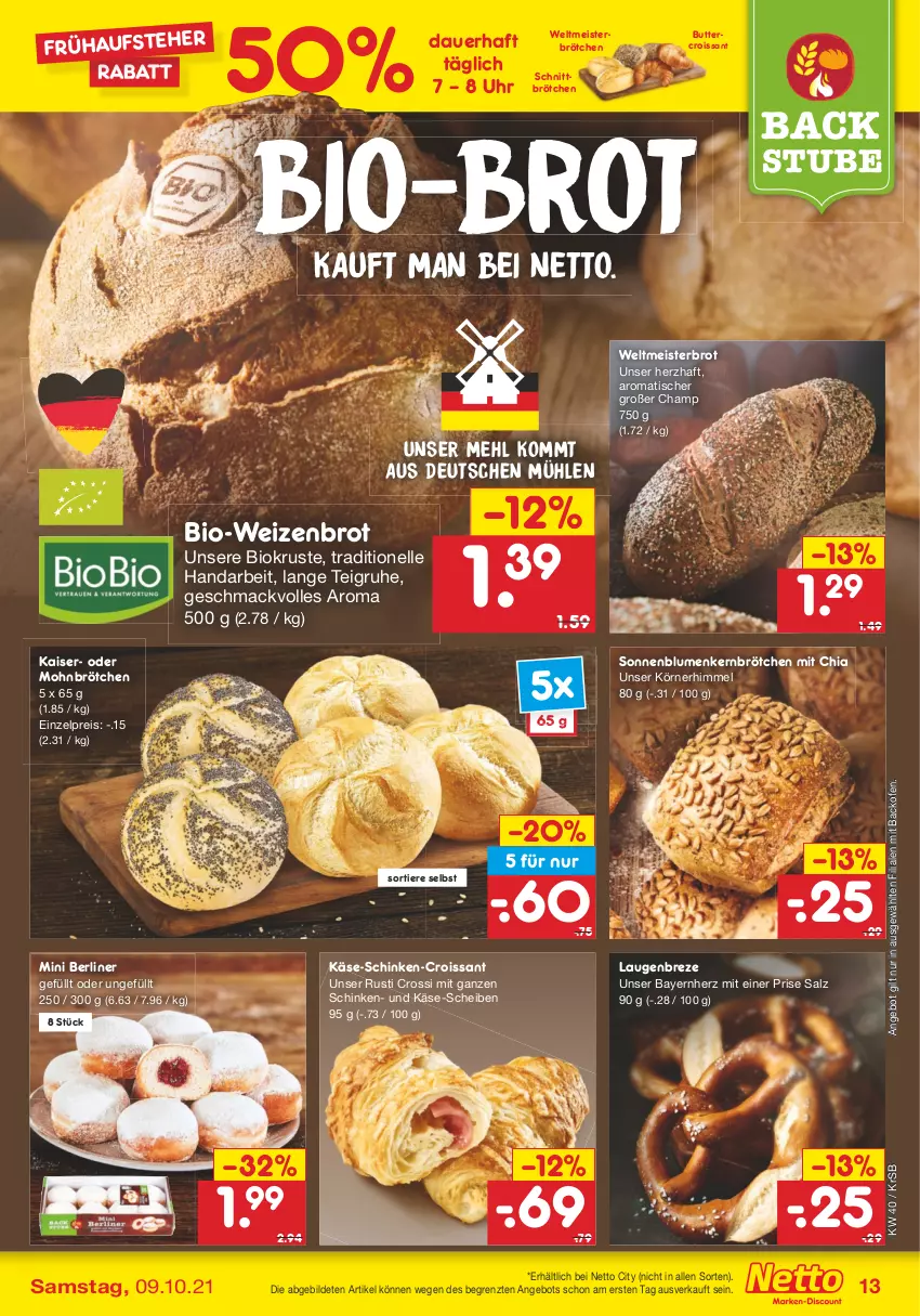 Aktueller Prospekt Netto Marken-Discount - Filial Angebote - von 04.10 bis 09.10.2021 - strona 13