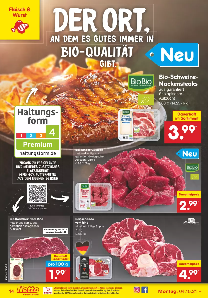 Aktueller Prospekt Netto Marken-Discount - Filial Angebote - von 04.10 bis 09.10.2021 - strona 14