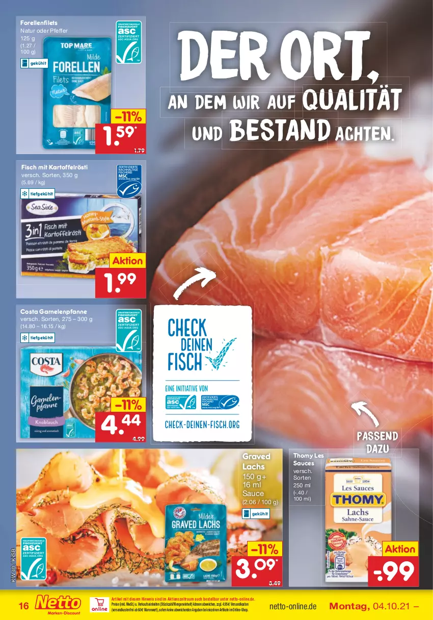 Aktueller Prospekt Netto Marken-Discount - Filial Angebote - von 04.10 bis 09.10.2021 - strona 16