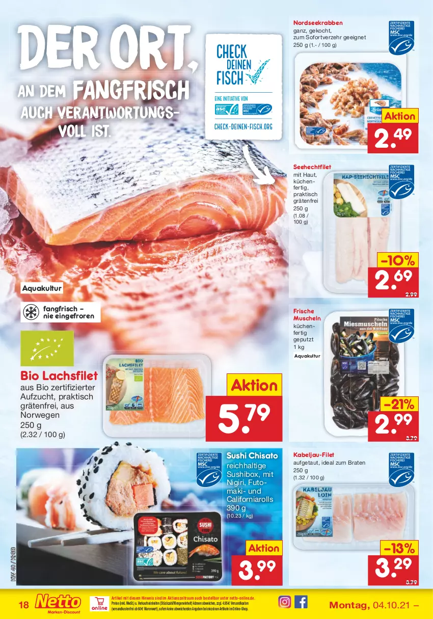 Aktueller Prospekt Netto Marken-Discount - Filial Angebote - von 04.10 bis 09.10.2021 - strona 18