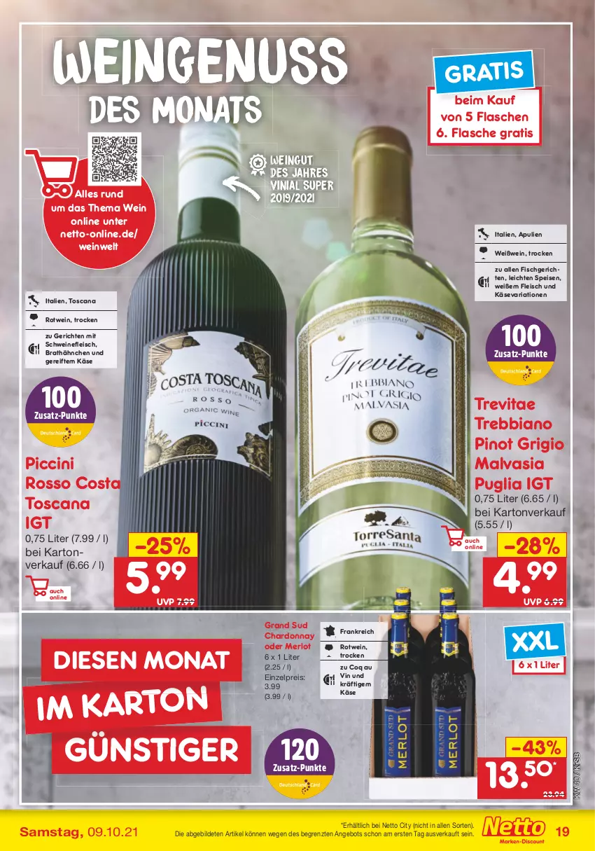 Aktueller Prospekt Netto Marken-Discount - Filial Angebote - von 04.10 bis 09.10.2021 - strona 19