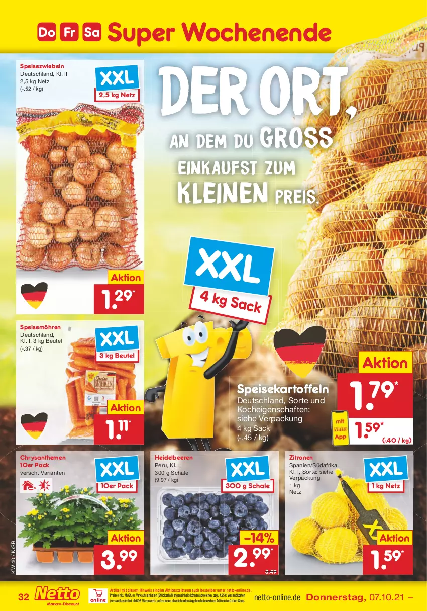 Aktueller Prospekt Netto Marken-Discount - Filial Angebote - von 04.10 bis 09.10.2021 - strona 32