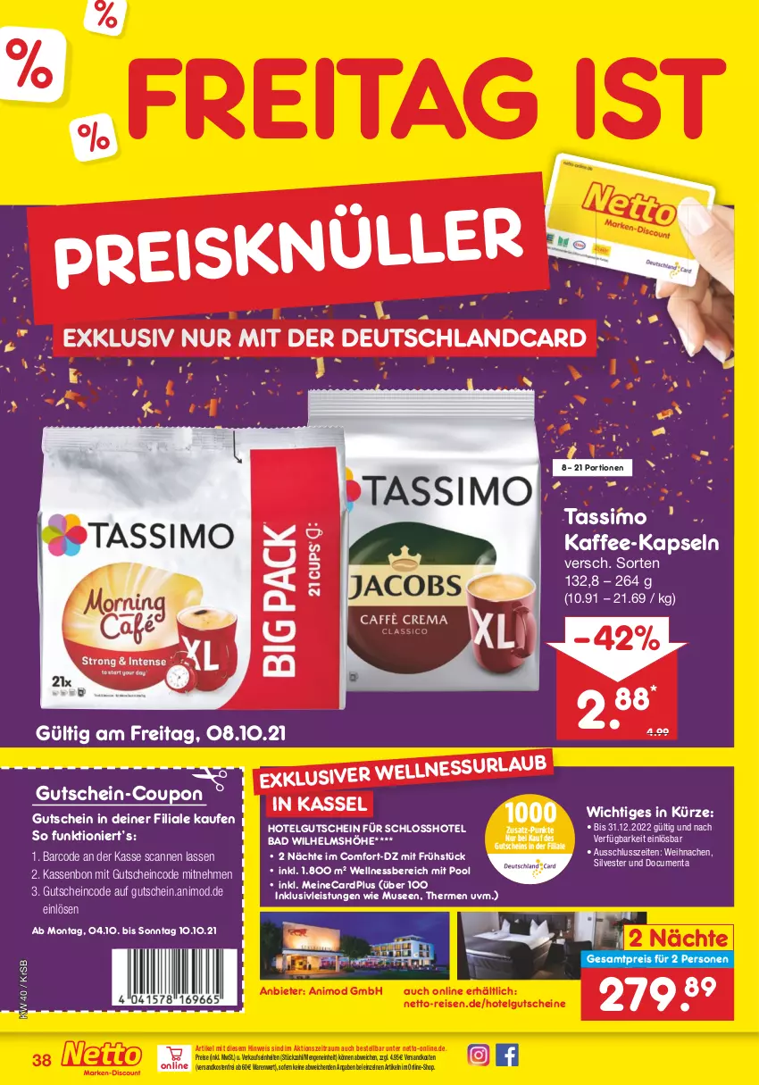 Aktueller Prospekt Netto Marken-Discount - Filial Angebote - von 04.10 bis 09.10.2021 - strona 38