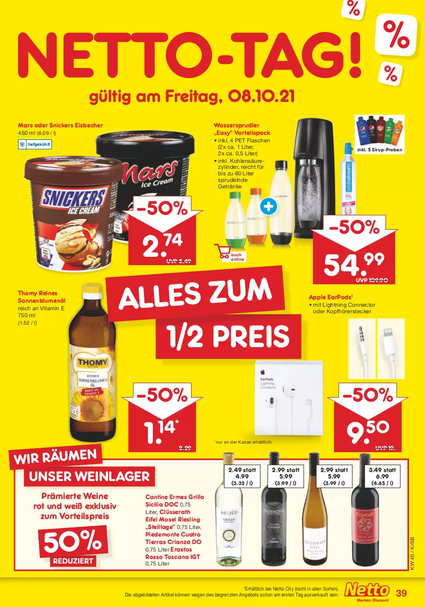 Aktueller Prospekt Netto Marken-Discount - Filial Angebote - von 04.10 bis 09.10.2021 - strona 39