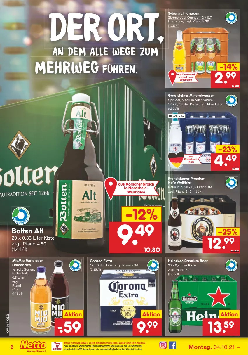 Aktueller Prospekt Netto Marken-Discount - Filial Angebote - von 04.10 bis 09.10.2021 - strona 6