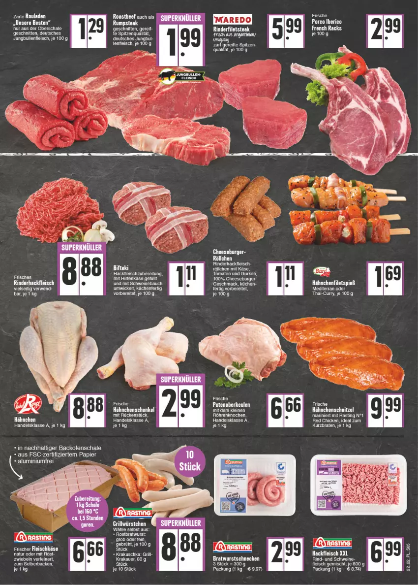 Aktueller Prospekt E Center - Angebote der Woche - von 30.05 bis 04.06.2022 - strona 5 - produkty: asti, auer, backofen, Bau, bett, Betten, braten, bratwurst, burger, curry, eis, filet, filets, fleisch, fleischkäse, Frische Hähnchen, hackfleisch, hähnchenschenkel, Hähnchenschnitzel, henkel, hirtenkäse, jungbullen, Käse, krakauer, küche, Küchen, LG, natur, Ofen, papier, pute, Putenoberkeule, rind, rinder, rinderfilet, rinderhackfleisch, rostbratwurst, rwe, Schal, Schale, schenkel, schnitten, schnitzel, schwein, schweine, Schweinebauch, spitzenqualität, steak, tee, Ti, wein, weine, WICK, wurst, zwiebel, zwiebeln