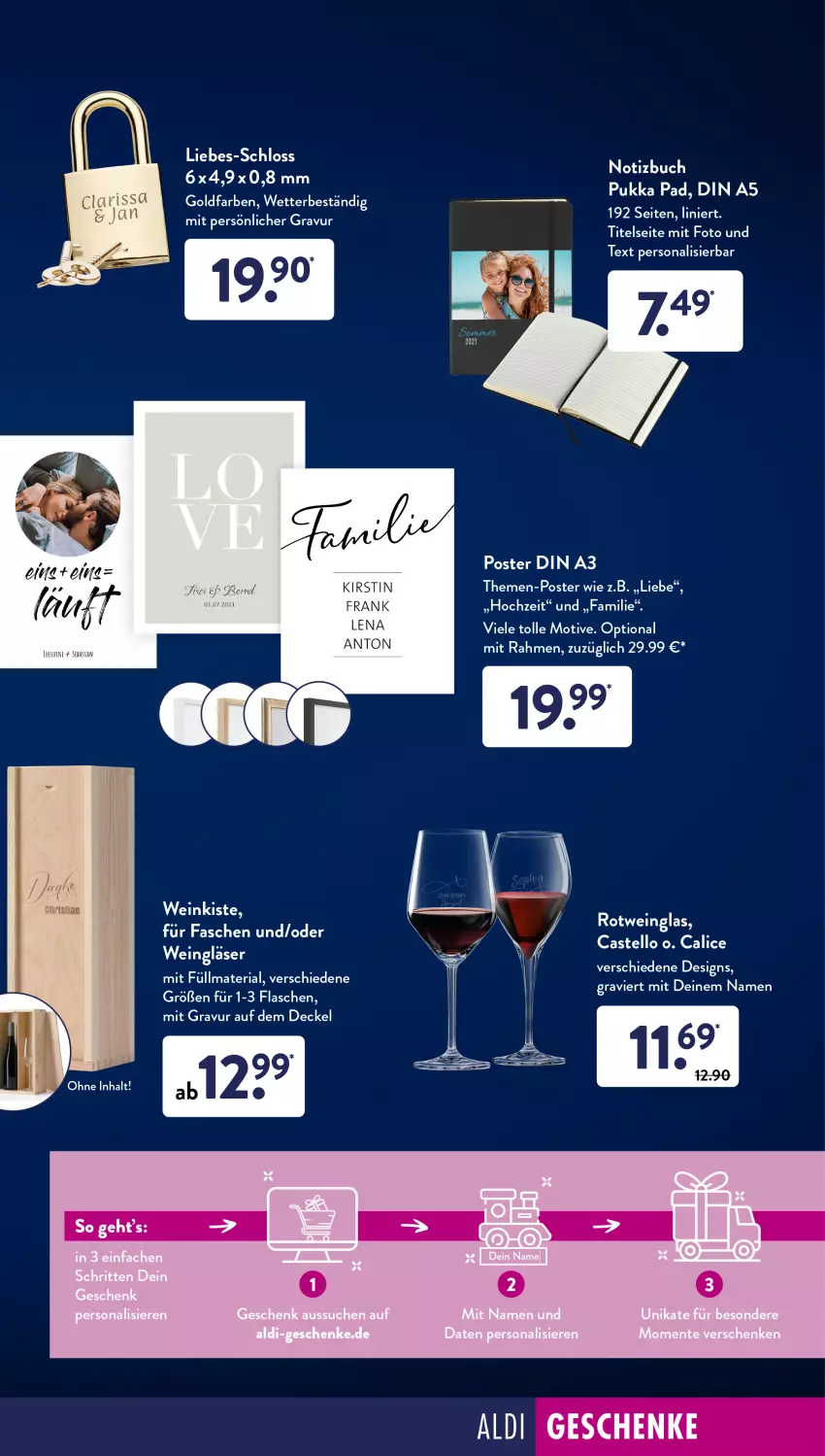 Aktueller Prospekt AldiSud - ALDI Aktuell - von 20.12 bis 24.12.2021 - strona 19 - produkty: aldi, buch, decke, Deckel, flasche, Gläser, Persona, Ria, Ti, wein, Weingläser