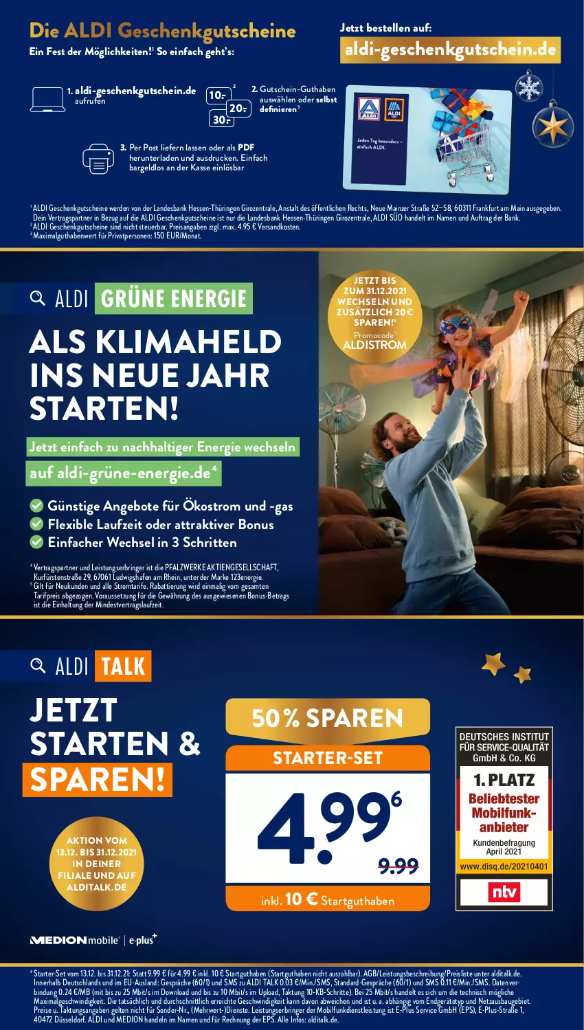 Aktueller Prospekt AldiSud - ALDI Aktuell - von 20.12 bis 24.12.2021 - strona 29 - produkty: aldi, aldi talk, angebot, angebote, Bank, Bau, eis, elle, erde, gutschein, gutscheine, LG, medion, ndk, reis, ring, rwe, Ti, usb