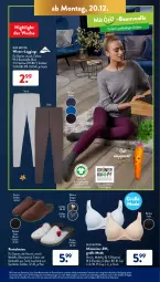 Gazetka promocyjna AldiSud - ALDI Aktuell - Gazetka - ważna od 24.12 do 24.12.2021 - strona 27 - produkty: aldi, alle artikel ohne dekoration, Bau, baumwolle, bio, decksohle, dekoration, dell, eis, elle, gin, kleid, Kleidung, leggings, Mode, pantolette, pantoletten, Ria, Ti, wolle, ZTE