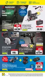 Gazetka promocyjna Lidl - Wochen-Highlights im Onlineshop - Gazetka - ważna od 10.09 do 10.09.2023 - strona 10 - produkty: akku, Akku-Schlagbohrschrauber, Akku-Winkelschleifer, auer, Bohrschrauber, eis, elle, erde, koffer, ladegerät, LG, ndk, Parkside, reis, säge, stichsäge, Tauchsäge, Ti, tisch, Winkelschleifer