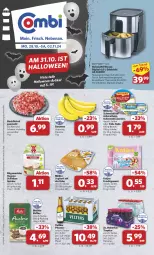 Gazetka promocyjna Combi - Prospekte - Gazetka - ważna od 02.11 do 02.11.2024 - strona 1 - produkty: banane, bananen, Becher, beutel, edelstahl, eis, elle, fleisch, fritteuse, frucht, fruchtgummi, hackfleisch, hackfleisch gemischt, joghur, joghurt, joghurt mit der ecke, kaffee, Käse, katjes, melitta, milka, milkana, Müller, pils, pilsener, reis, rind, rügenwalder, rwe, Schal, Schale, schinken, schinken spicker, Schmelzkäse, schmelzkäsezubereitung, schwein, spülmaschinen, teller, thermostat, Ti, timer, veltins, veltins pilsener, wein, ZTE