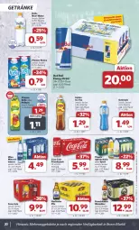 Gazetka promocyjna Combi - Prospekte - Gazetka - ważna od 02.11 do 02.11.2024 - strona 20 - produkty: Alwa, apfel, Apfelschorle, bier, coca-cola, cola, drink, eis, eistee, energy drink, flasche, franziskaner, getränk, getränke, glasflasche, hella, ice tea, lipton, lipton ice tea, mineralwasser, Nektar, pfanne, Pfanner, pils, red bull, reis, rwe, säfte, schorle, Sport, tee, Ti, vilsa, Vivaris, wasser, weissbier, ZTE