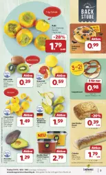 Gazetka promocyjna Combi - Prospekte - Gazetka - ważna od 02.11 do 02.11.2024 - strona 3 - produkty: angebot, angebote, avocado, avocados, beutel, Birnen, brezel, ciabatta, clementinen, Donut, eis, früchte, grapefruit, Kaki, kiwi, Laugenbrezel, pfeffer, reis, salz, Schal, Schale, stube, suppe, suppen, tafelbirnen, telefon, Ti, ZTE