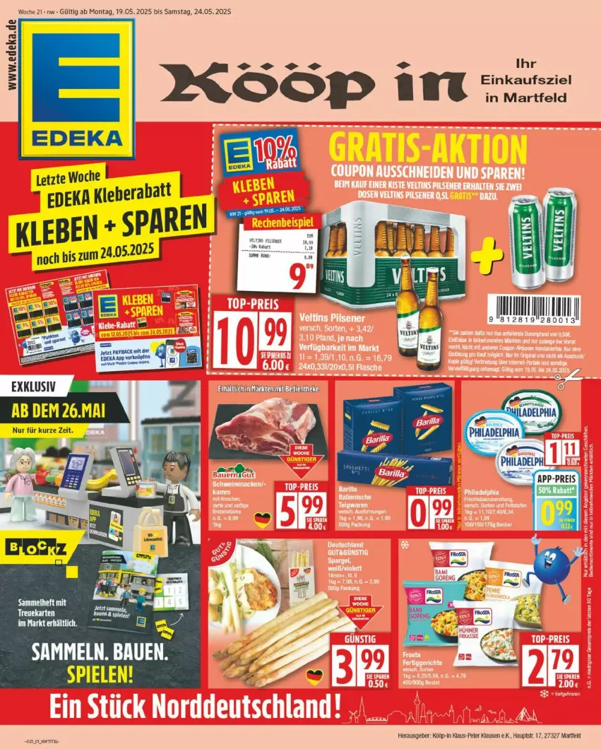 Aktueller Prospekt Edeka - Prospekte - von 19.05 bis 24.05.2025 - strona 1 - produkty: deka, kleber, Ti