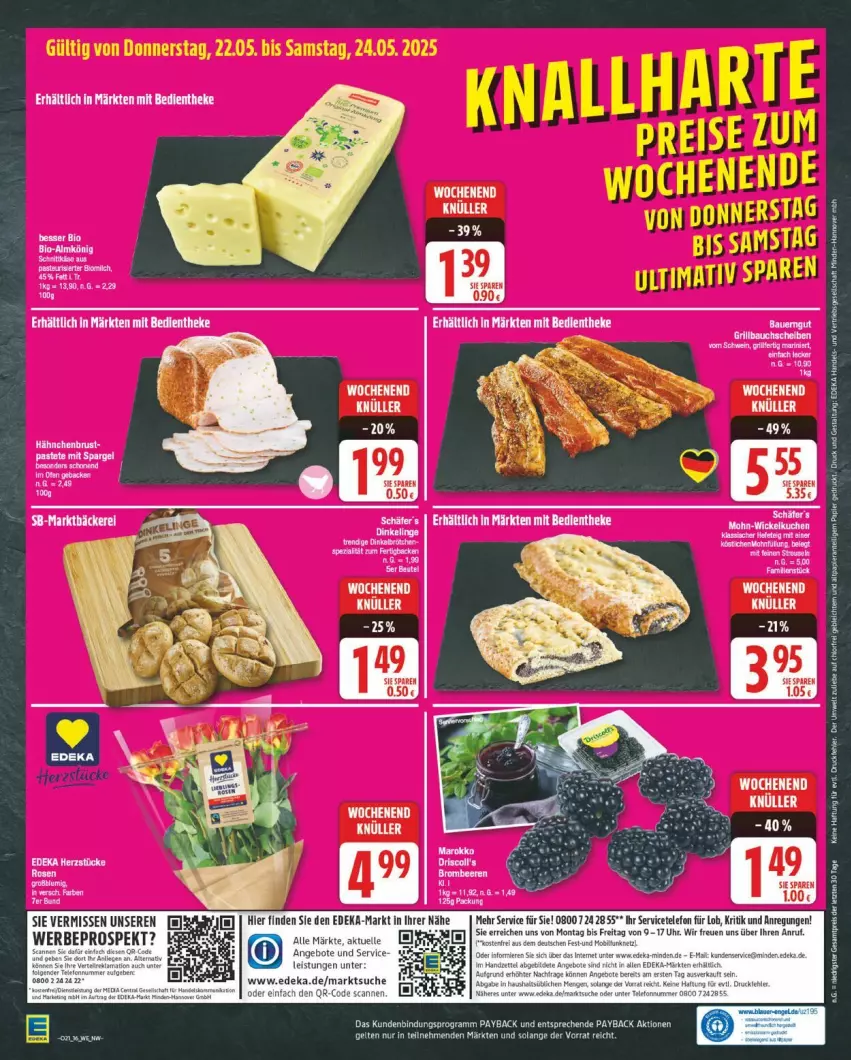 Aktueller Prospekt Edeka - Prospekte - von 19.05 bis 24.05.2025 - strona 16 - produkty: angebot, angebote, auto, deka, eis, pastete, payback, spargel, telefon, Ti