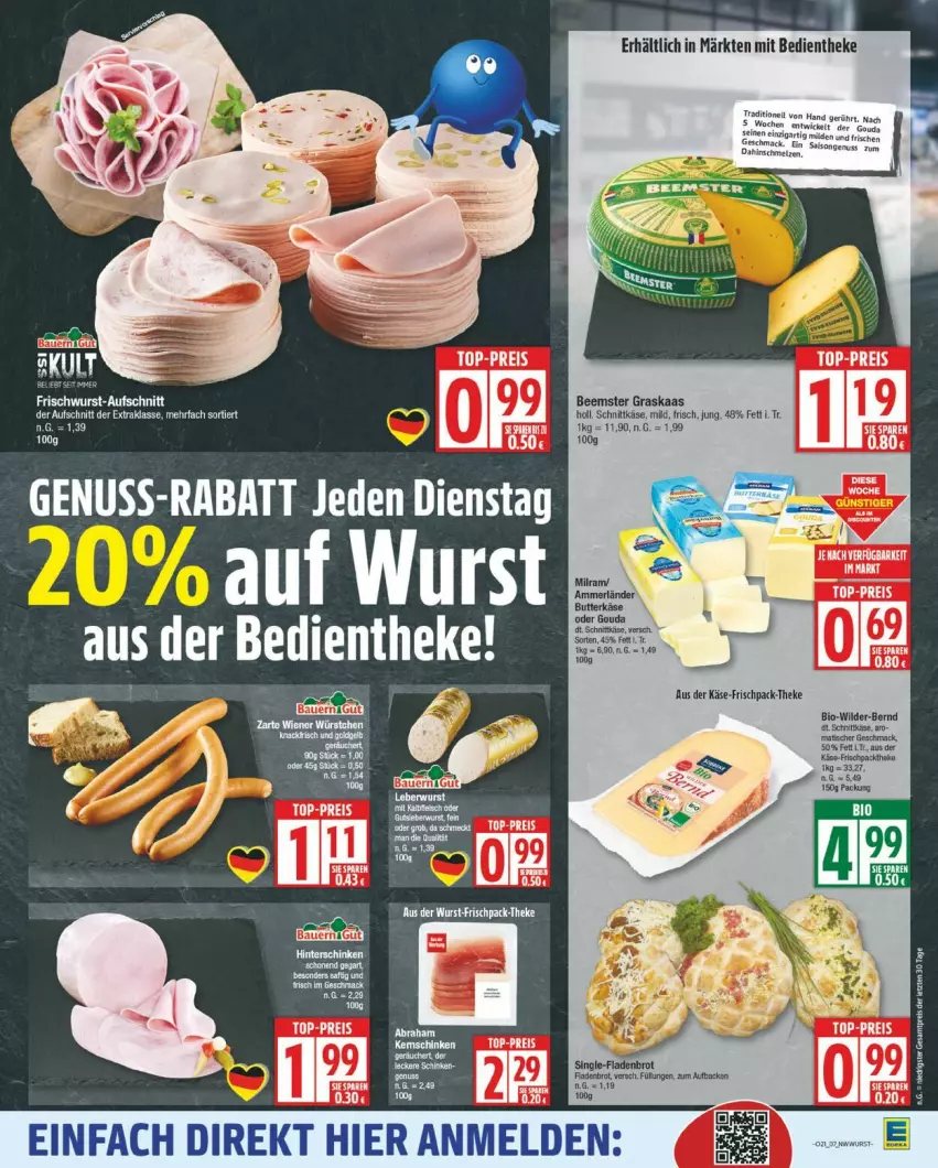 Aktueller Prospekt Edeka - Prospekte - von 19.05 bis 24.05.2025 - strona 7 - produkty: aufschnitt, Beemster, bio, eis, gouda, Käse, mac, nuss, reis, schnittkäse, Ti, tisch, WICK, Wild, ZTE