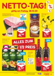 Gazetka promocyjna Netto Marken-Discount - Filial-Angebote - Gazetka - ważna od 29.10 do 29.10.2022 - strona 39 - produkty: angebot, bestpreis, braten, Cap, cappuccino, cin, eis, krüger, krustenbraten, Nektar, reis, rotwein, saft, schinken, schwein, Ti, wein, weine, ZTE