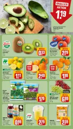 Gazetka promocyjna Rewe - Prospekte - Gazetka - ważna od 10.02 do 10.02.2024 - strona 14 - produkty: ananas, avocado, Becher, bio, Cif, elle, florette, kiwi, mandarine, mandarinen, orange, orangen, rewe bio, rote tafeläpfel, salat, Schal, Schale, schnitten, tafeläpfel, tafeltrauben, Ti, trauben, zitrone, zitronen