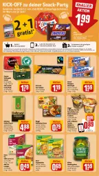 Gazetka promocyjna Rewe - Prospekte - Gazetka - ważna od 10.02 do 10.02.2024 - strona 19 - produkty: Becher, beko, Berger, bohne, bohnen, bohnenkaffee, Brei, chili, cookie, cookies, coupon, crema pads, croutons, dallmayr, delikatess sauce, eis, gemahlener bohnenkaffee, gewürz, Gewürzgurke, gewürzgurken, gin, griesson, gurke, gurken, gutschein, gutscheine, jacobs, Jacobs Crema, kaffee, kaffeepads, kartoffel, kartoffelbrei, knoppers, knorr, knorr fix, Kühne, lasagne, maggi, mars, mit röstzwiebeln, nudel, nudeln, nuss, nussriegel, oder jacobs, reis, riegel, röstzwiebeln, sauce, senseo, snack, snickers, storck, suppe, suppen, suppenliebe, terrine, Ti, zwiebel, zwiebeln