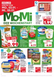 Gazetka promocyjna Kaufland - Gazetka - ważna od 05.01 do 05.01.2022 - strona 2 - produkty: almette, alpenfrischkäse, angebot, asti, bavaria blu, Becher, bergader, butter, Clin, creme, doppelrahmstufe, eis, ferdi fuchs, fleisch, frischkäse, frucht, fruchtjoghurt, hackfleisch, hackfleisch gemischt, hochland, joghur, joghurt, Käse, Kinder, Kinder Maxi, kinder maxi king, meggle, Mett, milch, Müller, natur, purland, rahmjoghurt, rapsöl, Ria, riegel, rind, salz, Schal, Schale, Schmelzkäse, schoko, schokoriegel, schwein, schwein und rind, Streichzart, Ti, weichkäse, weihenstephan, wein, würstchen, ZTE