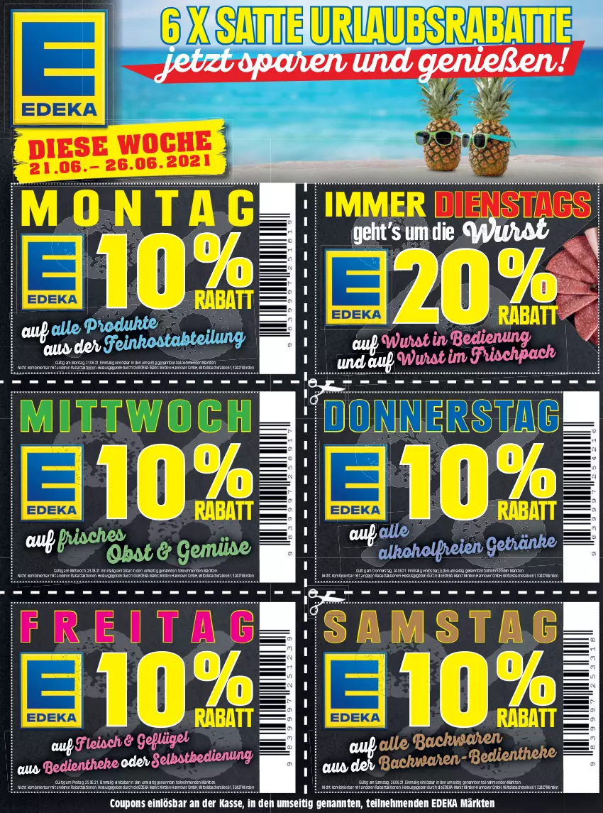 Aktueller Prospekt Edeka - Angebote der Woche - von 21.06 bis 26.06.2021 - strona 2