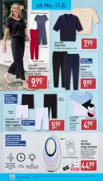 Gazetka promocyjna Aldi Nord - Von Montag - Gazetka - ważna od 16.08 do 16.08.2025 - strona 14 - produkty: ambia, auto, axe, Bau, baumwolle, beleuchtung, Cap, dell, ecovero, erde, fernbedienung, gin, hose, hosen, jumpsuit, leggings, lenzing, Mode, natur, office, pril, radler, rel, Ria, ring, shirt, T-Shirt, Ti, timer, tisch, up2fashion, ventilator, wolle, ZTE